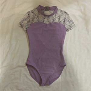 Purple Floral Leotard
